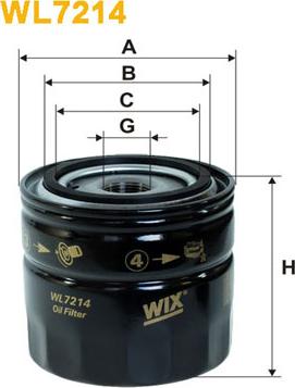 WIX Filters WL7214 - Filter za ulje www.molydon.hr