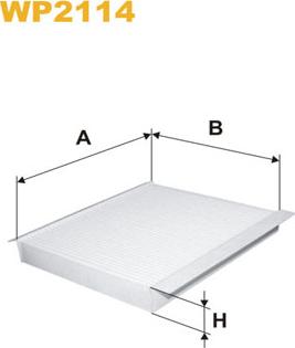 WIX Filters WP2114 - Filter kabine www.molydon.hr