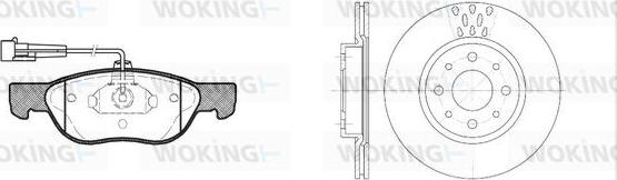 Woking 84873.01 - Komplet kočnica, disk-kočnica www.molydon.hr