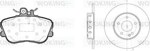 Woking 85453.00 - Komplet kočnica, disk-kočnica www.molydon.hr