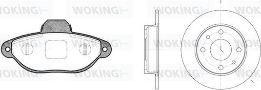 Woking 85143.00 - Komplet kočnica, disk-kočnica www.molydon.hr