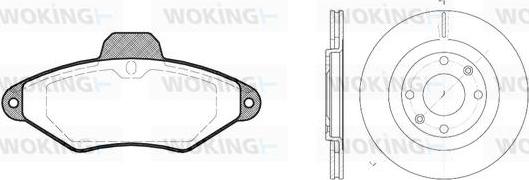 Woking 85383.00 - Komplet kočnica, disk-kočnica www.molydon.hr