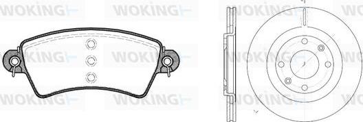 Woking 86263.00 - Komplet kočnica, disk-kočnica www.molydon.hr