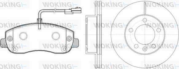 Woking 815493.00 - Komplet kočnica, disk-kočnica www.molydon.hr