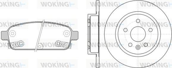 Woking 815323.00 - Komplet kočnica, disk-kočnica www.molydon.hr