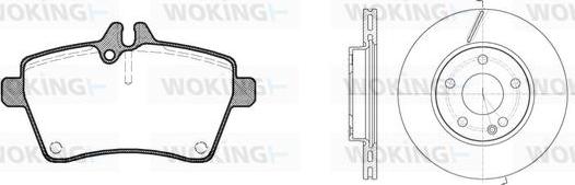 Woking 810443.00 - Komplet kočnica, disk-kočnica www.molydon.hr