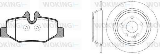 Woking 810103.00 - Komplet kočnica, disk-kočnica www.molydon.hr