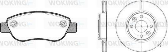 Woking 811693.00 - Komplet kočnica, disk-kočnica www.molydon.hr