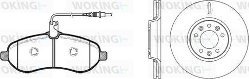 Woking 813923.00 - Komplet kočnica, disk-kočnica www.molydon.hr