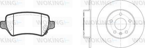 Woking 88573.00 - Komplet kočnica, disk-kočnica www.molydon.hr