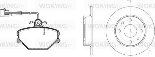 Woking 83643.00 - Komplet kočnica, disk-kočnica www.molydon.hr