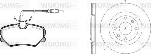 Woking 83623.00 - Komplet kočnica, disk-kočnica www.molydon.hr