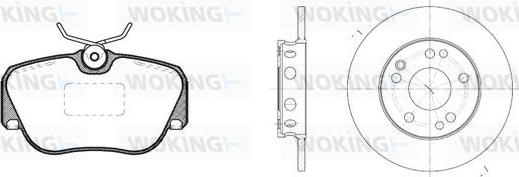 Woking 83843.00 - Komplet kočnica, disk-kočnica www.molydon.hr