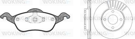 Woking 87913.00 - Komplet kočnica, disk-kočnica www.molydon.hr