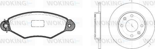 Woking 87433.00 - Komplet kočnica, disk-kočnica www.molydon.hr