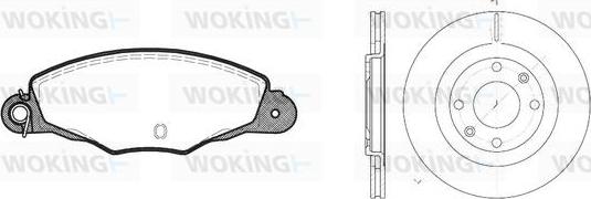 Woking 87593.01 - Komplet kočnica, disk-kočnica www.molydon.hr