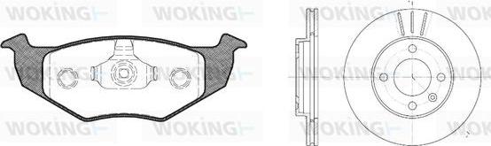 Woking 87093.04 - Komplet kočnica, disk-kočnica www.molydon.hr