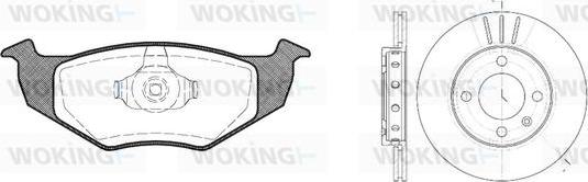 Woking 87093.01 - Komplet kočnica, disk-kočnica www.molydon.hr