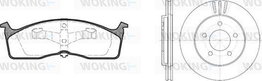 Woking 87103.00 - Komplet kočnica, disk-kočnica www.molydon.hr