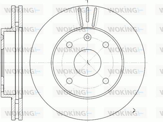 Woking D6959.10 - Kočioni disk www.molydon.hr