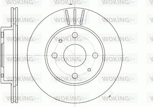 Woking D6954.10 - Kočioni disk www.molydon.hr