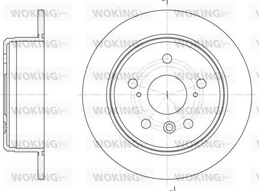 Woking D6904.00 - Kočioni disk www.molydon.hr