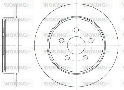 Woking D6901.00 - Kočioni disk www.molydon.hr