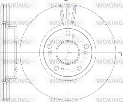 Woking D6985.10 - Kočioni disk www.molydon.hr