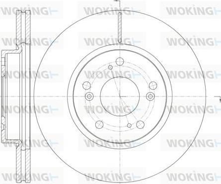 Woking D6986.10 - Kočioni disk www.molydon.hr