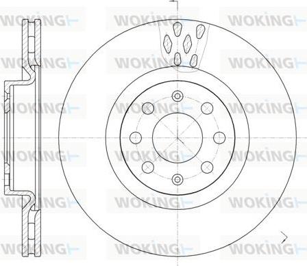 Woking D6982.10 - Kočioni disk www.molydon.hr