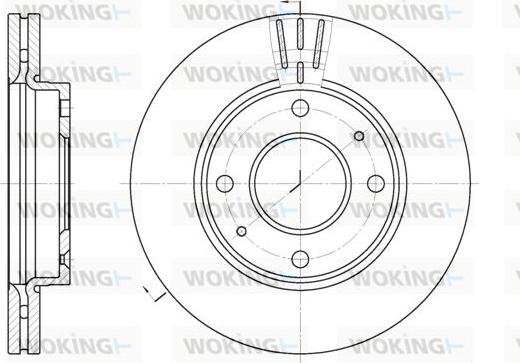 Woking D6987.10 - Kočioni disk www.molydon.hr