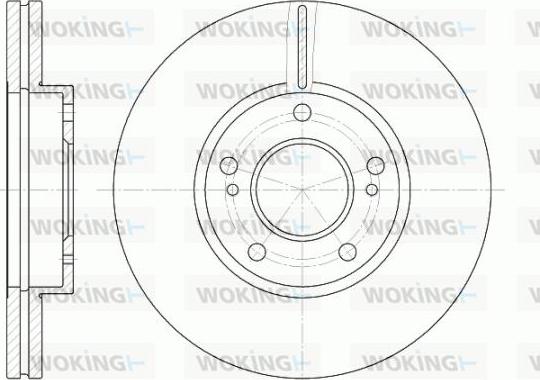 Woking D6937.10 - Kočioni disk www.molydon.hr