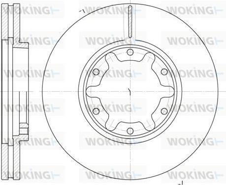 Woking D6925.10 - Kočioni disk www.molydon.hr