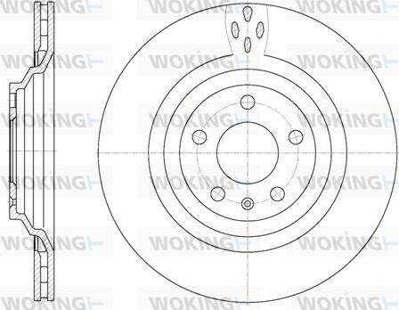 Woking D6970.10 - Kočioni disk www.molydon.hr