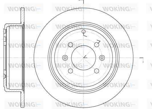 Woking D6498.00 - Kočioni disk www.molydon.hr