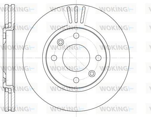 Woking D6449.10 - Kočioni disk www.molydon.hr