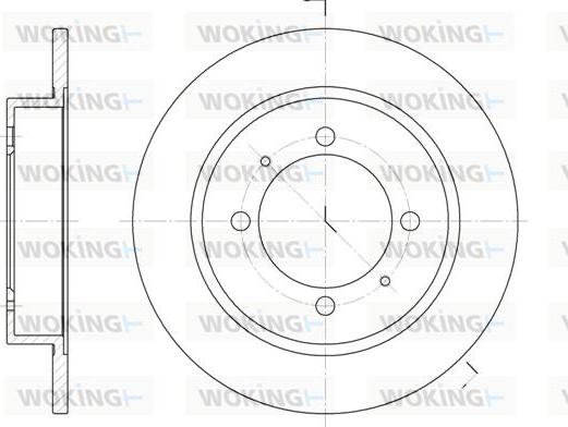 Woking D6447.00 - Kočioni disk www.molydon.hr