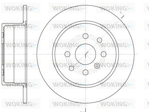 Woking D6454.00 - Kočioni disk www.molydon.hr