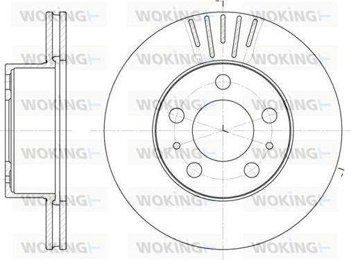 Woking D6409.10 - Kočioni disk www.molydon.hr