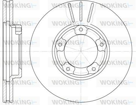 Woking D6405.10 - Kočioni disk www.molydon.hr