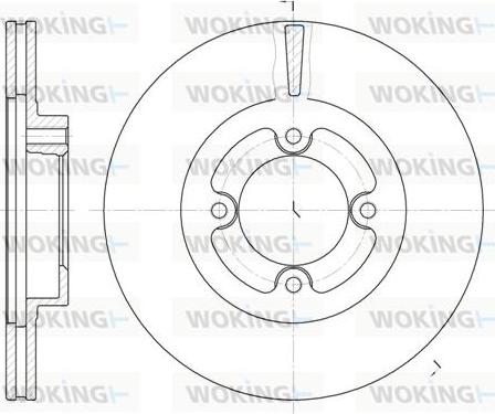 Woking D6406.10 - Kočioni disk www.molydon.hr