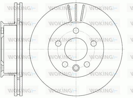 Woking D6416.10 - Kočioni disk www.molydon.hr