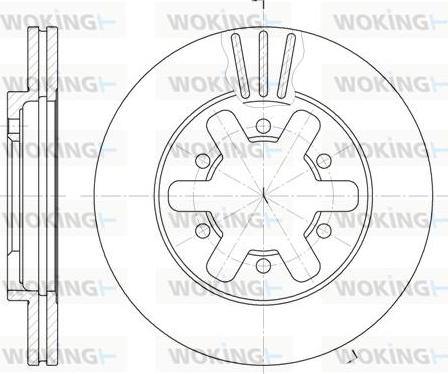 Woking D6432.10 - Kočioni disk www.molydon.hr