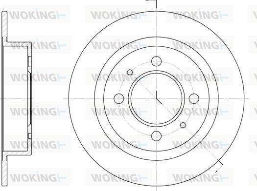 Woking D6424.00 - Kočioni disk www.molydon.hr