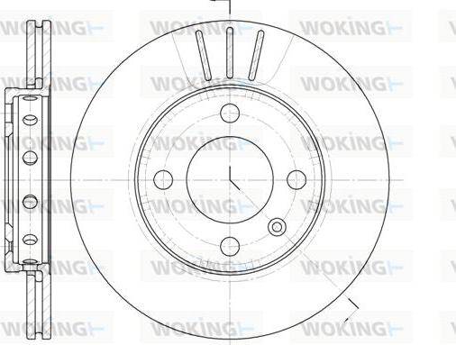 Woking D6426.10 - Kočioni disk www.molydon.hr