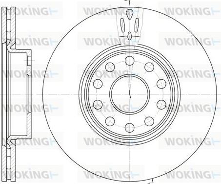 Woking D6478.10 - Kočioni disk www.molydon.hr