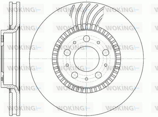 Woking D6591.10 - Kočioni disk www.molydon.hr