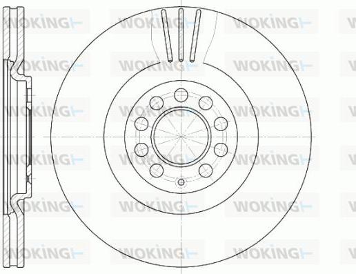 Woking D6597.10 - Kočioni disk www.molydon.hr