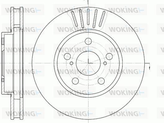 Woking D6541.10 - Kočioni disk www.molydon.hr