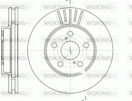 Woking D6542.10 - Kočioni disk www.molydon.hr